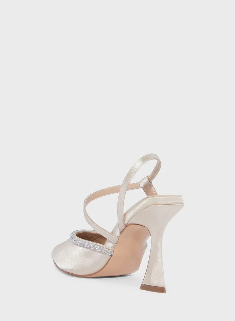 Ella Limited Edition Flare Heel Pump With Bow