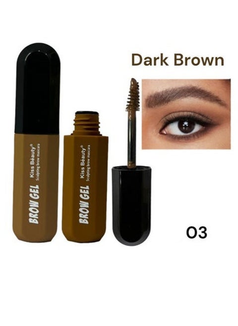 Waterproof Brow Gel, Long-Lasting Smudge-Proof Liquid Brow Makeup, Brow Shaper with Mascara Primer & Wand Set