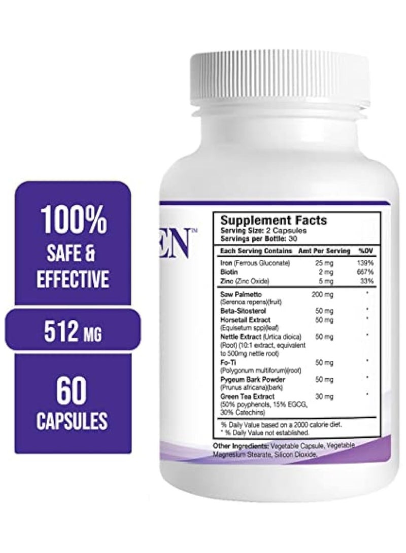 Pronexa HairGenics Propidren Anti-Hair Loss Capsules | DHT Blocker + Dual Effective Formula for Hair Follicle Activation, Double Protection against Regeneration  - Image 2
