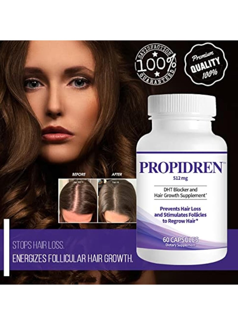 Pronexa HairGenics Propidren Anti-Hair Loss Capsules | DHT Blocker + Dual Effective Formula for Hair Follicle Activation, Double Protection against Regeneration  - Image 5