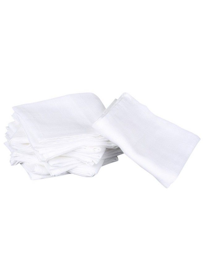 Lula Reusable Muslins Squares Pack Of 5 (45Cm X 45Cm) White - Image 2