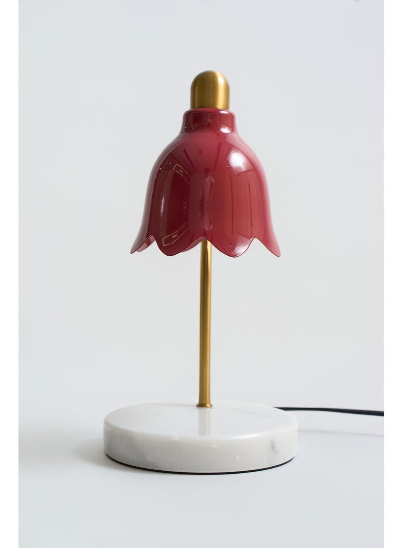 Korean Romantic Lily of the Valley Candle Melting Lamp, Dimmable Wax Warmer Table Lamp, Ins Style Bedroom Night Light Candle Heater for Home Office Decor, Adjustable Brightness Melted Wax Lamp for Relaxation & Gift - Image 5