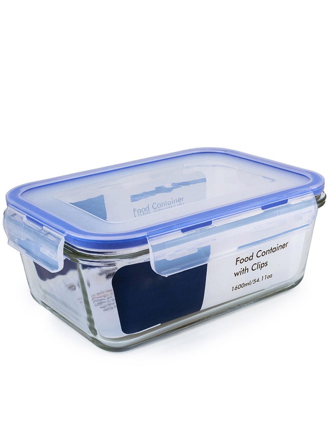 Mondex Glass Food Container With Lock Lid, 1600ml - Image 1