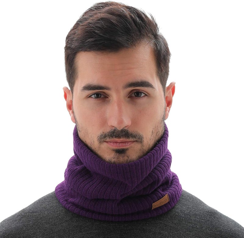 NovForth Winter Neck Warmer Men Ski, Neck Gaiter Face Scarf Women, Fleece Scarf for Men Gaiter Mask, Thick Windproof Scarves - Image 2