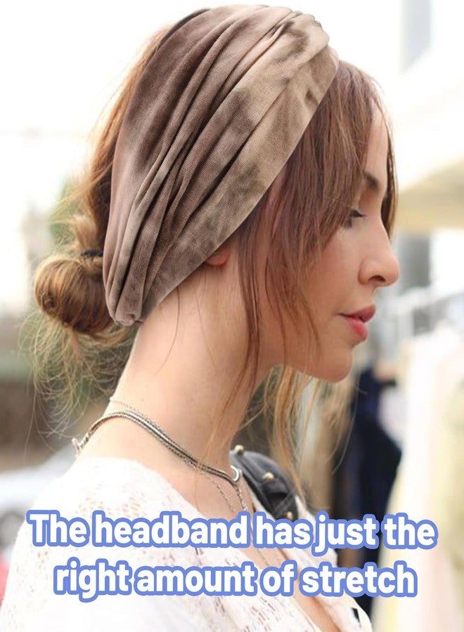 Aeenioy 3PCS Hair Bands for Women, Wide Headband for Women Girls, Stretchy Hair Band for Yoga, Workout, Facial Time, Travel, Beach, Daily Use, Soft and Comfortable Head Scarf - Image 4