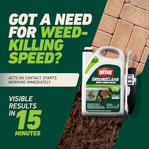 Ortho GroundClear Weed and Grass Killer with Comfort Wand, Kills Dandelions, Chickweed, Crabgrass, Moss and More in Patios and Landscapes, OMRI Listed, 1 gal. - Image 3