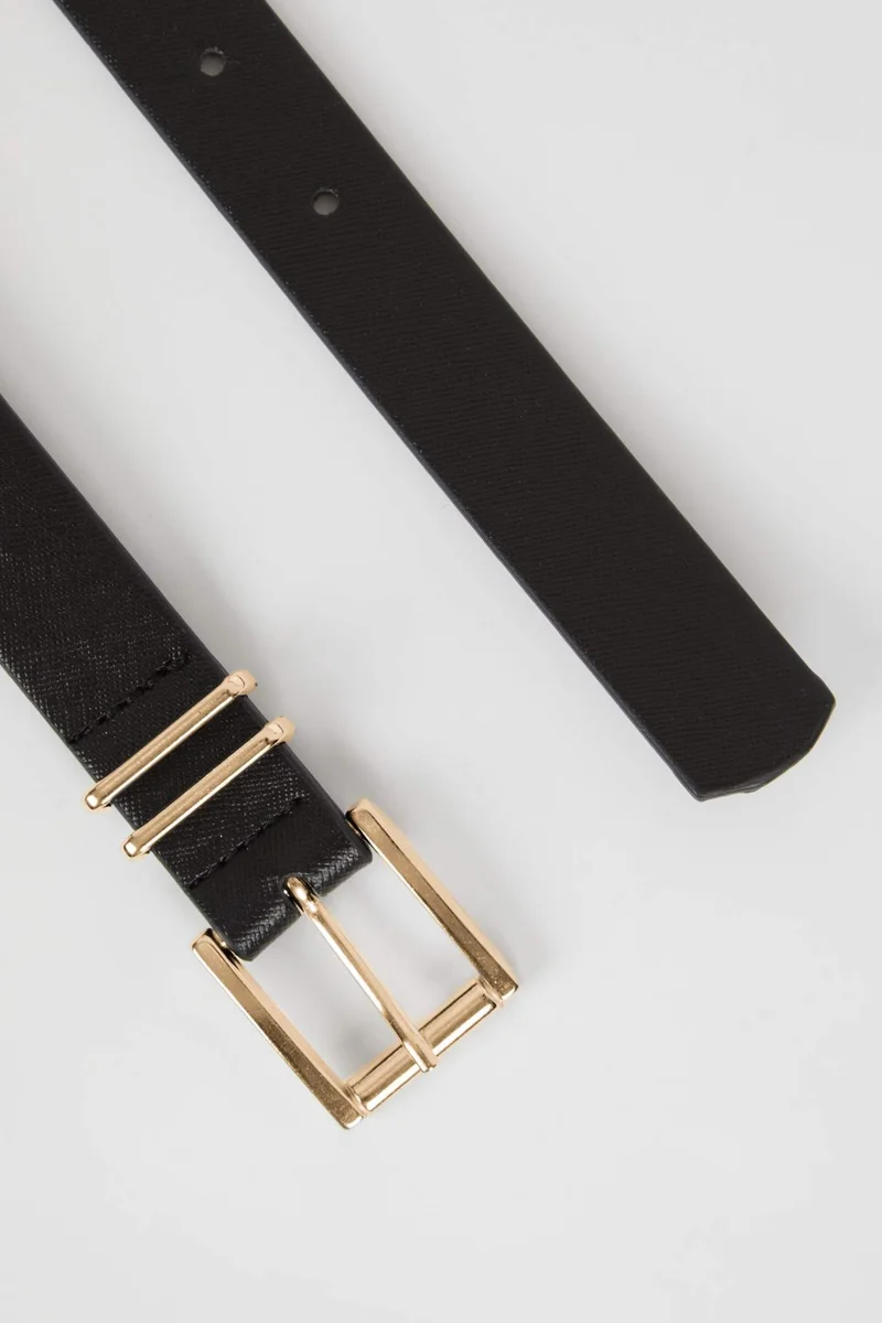 ديفاكتو Women Faux Leather 2-Pack Dress Belt