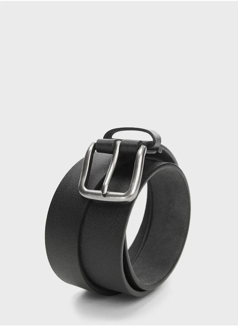 Mango Man Bolonia Allocated Hole Belt