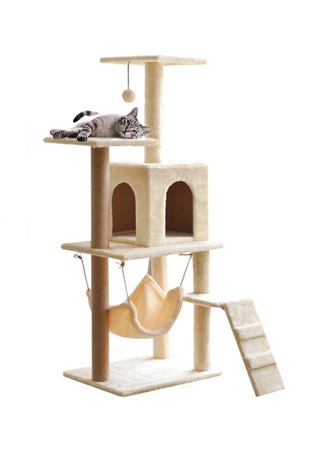 Yolu - Large Cat Tree 125CM, Multi-Level Activity Cat Tower Furniture for Cat - Image 1