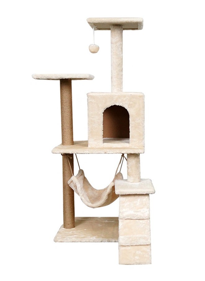 Yolu - Large Cat Tree 125CM, Multi-Level Activity Cat Tower Furniture for Cat - Image 1