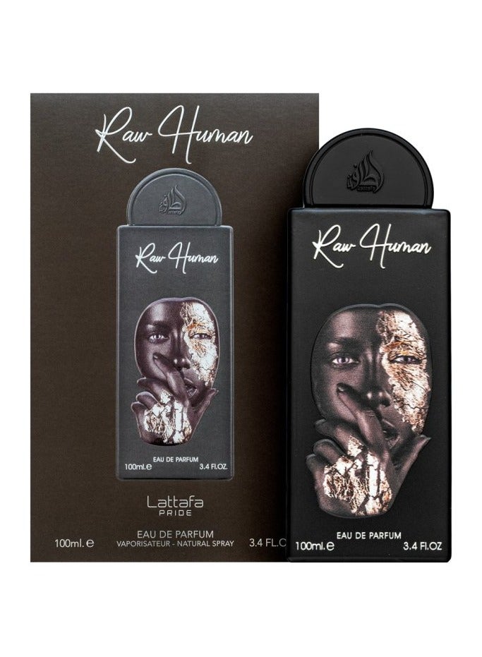 لطافة عطر راو هيومان أو دو بارفيوم 100 مل للرجال والنساء من لاتافا برايد - تميز وجاذبية لا مثيل لها - Image 1
