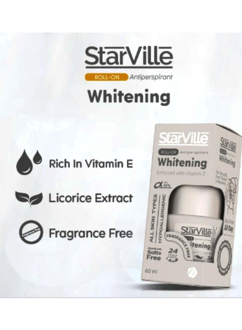 starville Starville Roll On Whitening Fragrance Free - 60 ml  - Image 3