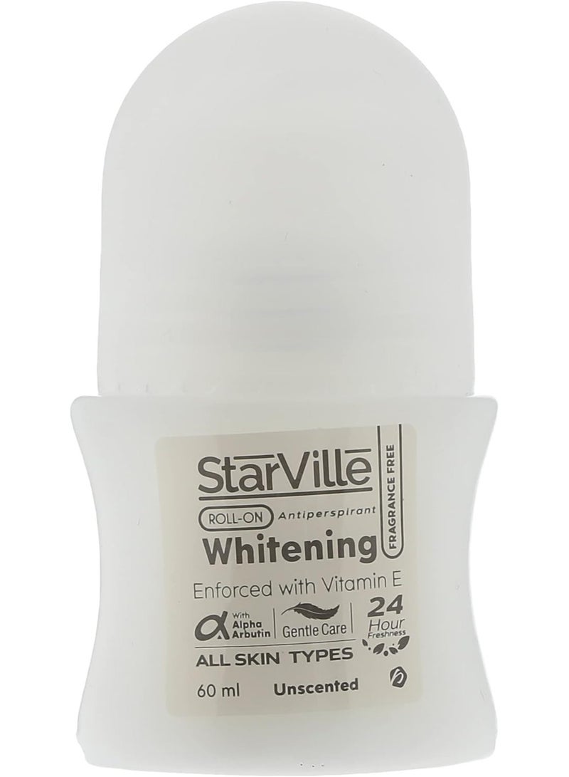 starville Starville Roll On Whitening Fragrance Free - 60 ml  - Image 2