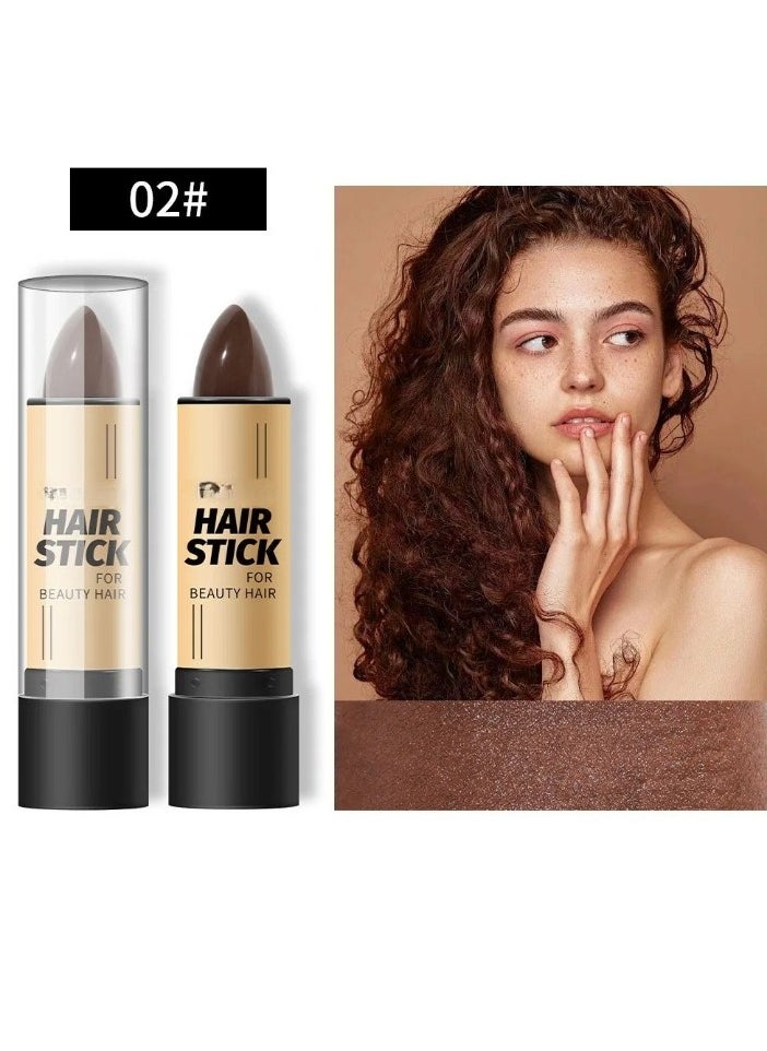 AS SEEN ON TV - Hair Dye Pen, Instant Gray Root Coverage Temporary Hair Color Cream, Disposable Hair Color Touch Up Stick, Long Lasting Fast Hair Dye To Cover Hair Roots White Hair, (Brown) - Image 1