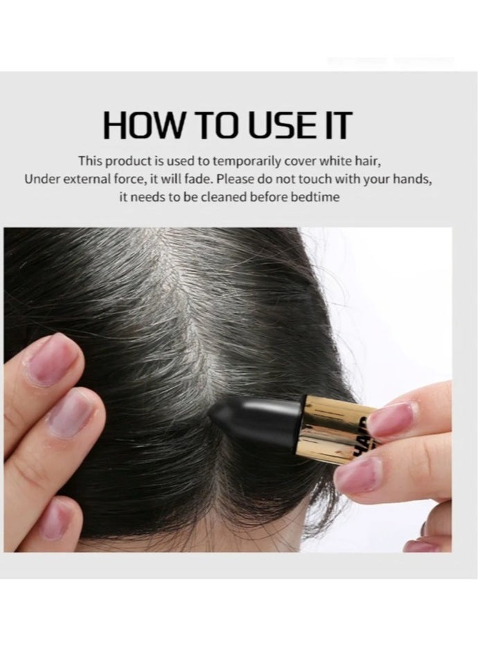 AS SEEN ON TV - Hair Dye Pen, Instant Gray Root Coverage Temporary Hair Color Cream, Disposable Hair Color Touch Up Stick, Long Lasting Fast Hair Dye To Cover Hair Roots White Hair, (Brown) - Image 1