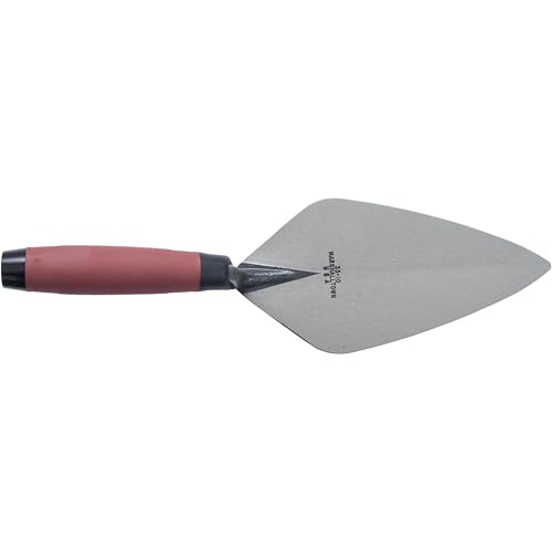 MARSHALLTOWN Brick Trowels, London Style, 10 x 4-5/8 Inch, DuraSoft Handle, Brickwork, Blockwork, Stonework, Masonry, Made in USA, 33 10FG - Image 2