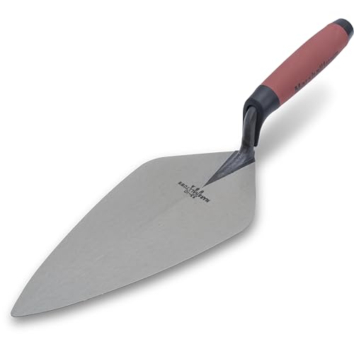 MARSHALLTOWN Brick Trowels, London Style, 10 x 4-5/8 Inch, DuraSoft Handle, Brickwork, Blockwork, Stonework, Masonry, Made in USA, 33 10FG - Image 1