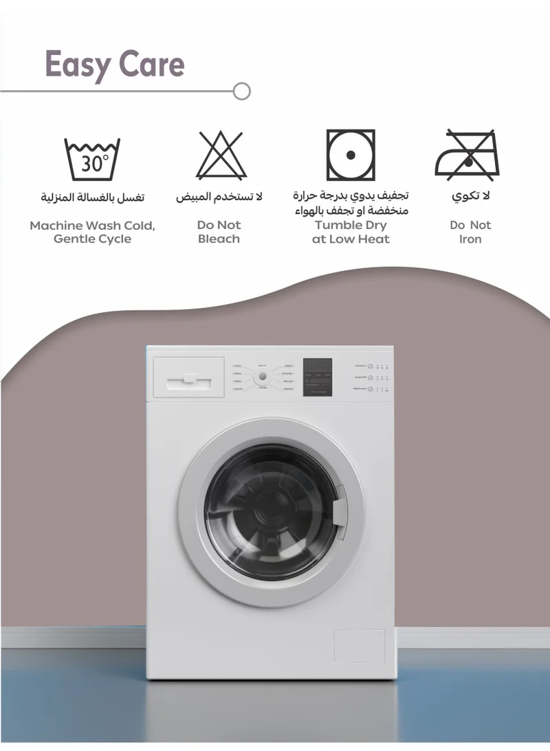 دوناتيلا طقم مفرش سرير فندقي 6 قطع يناسب سرير مزدوج 200×200 سم مشجر