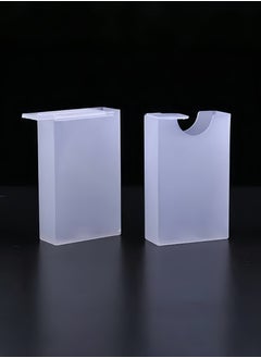 Generic 3-pack transparent plastic cigarette case, moisture-proof and deformation-proof 