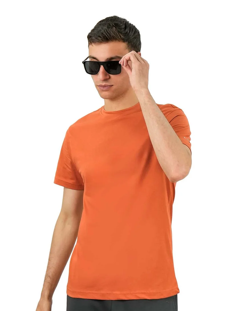 جيوردانو تيشيرت قطن جوردانو رجالي بقصة ضيقة وياقة دائرية وأكمام قصيرة