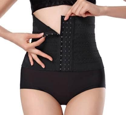 REWOF Shapewear for Women & Girls – Seamless Hook Tummy Belt Body Shaper | Free Size Slimming Waist Trainer for 32-38 Inch Waist | Comfortable & Supportive Belly Control Corset (Pack of 1) Black - Image 1