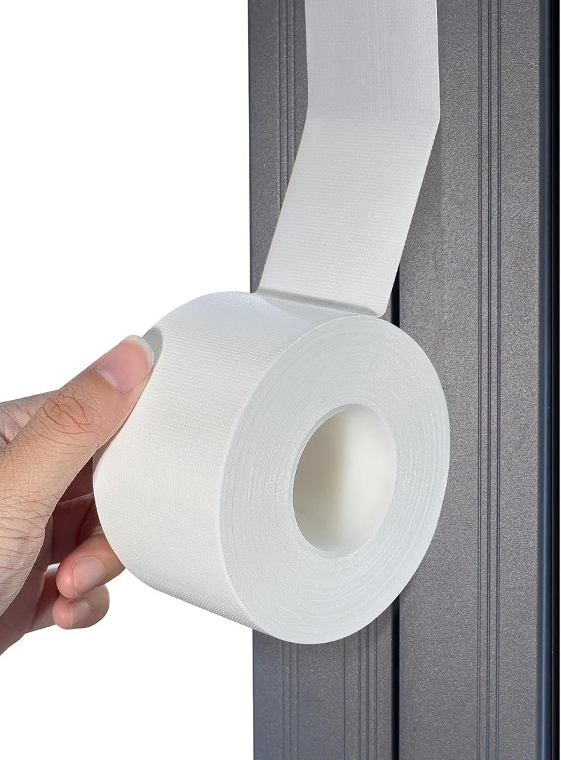 Tikfoam White Window Weather Sealing Tape,Window Draft Isolation Sealing Film Tape,Window AC Seal Air Conditioner Sealing Tape No Residue, Self Adhesive for Keep Out Cold Air Dust Rain, Waterproof - Image 1