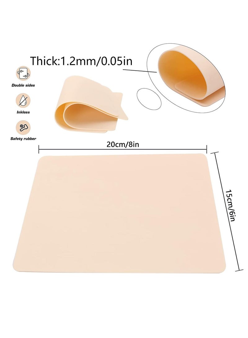 سيلكفكس 10 قطع فارغة وشم ممارسة الجلد - مزدوج الجانب 8x6in Microblading الحاجب مجموعة للمبتدئين والفنانين ذوي الخبرة - Image 2