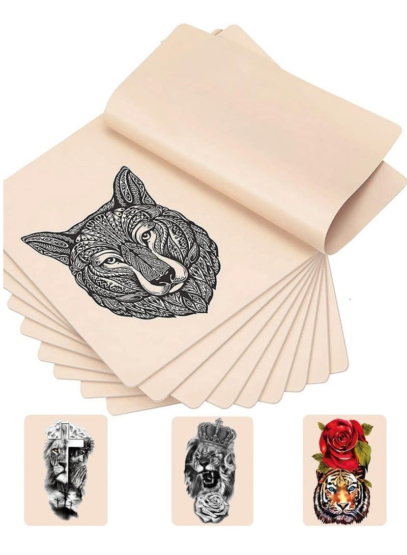 سيلكفكس 10 قطع فارغة وشم ممارسة الجلد - مزدوج الجانب 8x6in Microblading الحاجب مجموعة للمبتدئين والفنانين ذوي الخبرة - Image 1