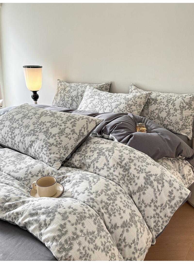 Bluejw 4-Piece Cotton Comfortable Set Bed Sheet Set Gift Birthday Gift Moving Gift - Image 1