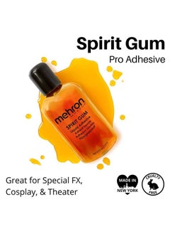 Makeup Spirit Gum | Spirit Gum Adhesive | Special FX , Cosplay, Halloween, Stage Performance Makeup | Professional Cosmetic Glue Adhesive for Face, Skin, & Body (4.5 oz) (Matte)