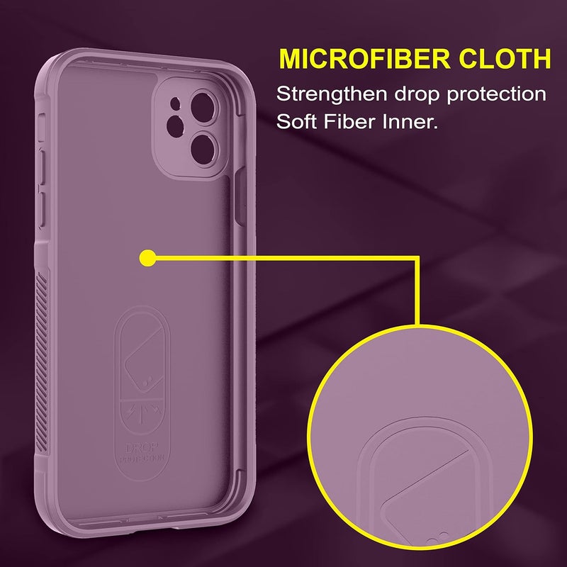 ZAPCASE غطاء خلفي لجهاز آيفون 11 | متوافق مع غطاء آيفون 11 الخلفي | غطاء سحري من السيليكون السائل مع حماية الكاميرا | لافندر - Image 4