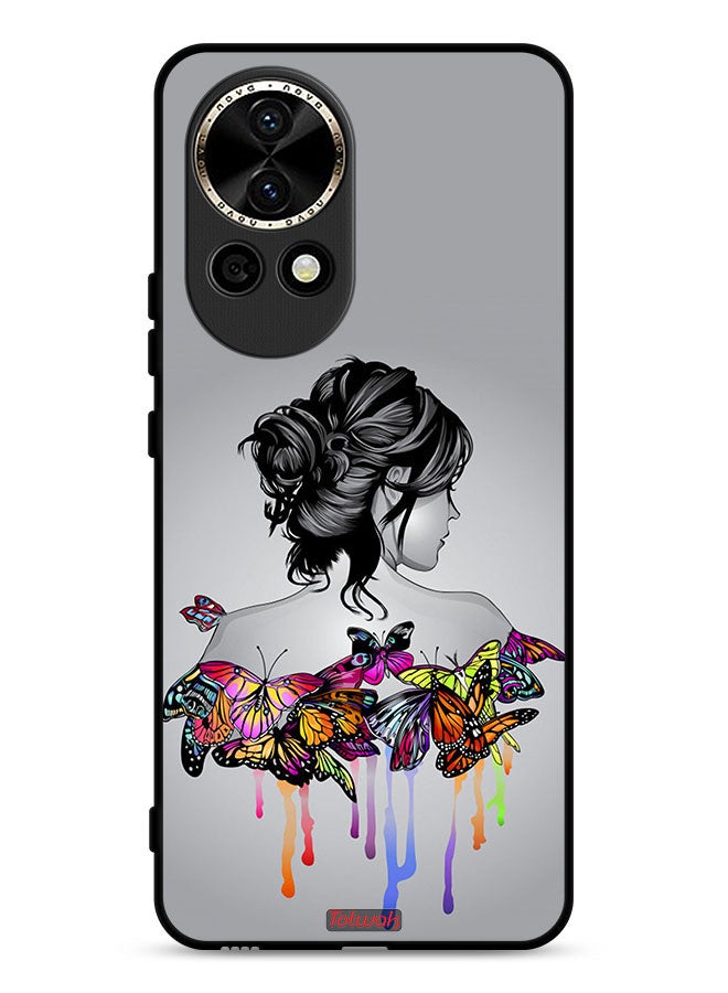 Tolwak Huawei nova 13 5G Protective Case Cover Butterflies And Girl Abstract Art - Image 1