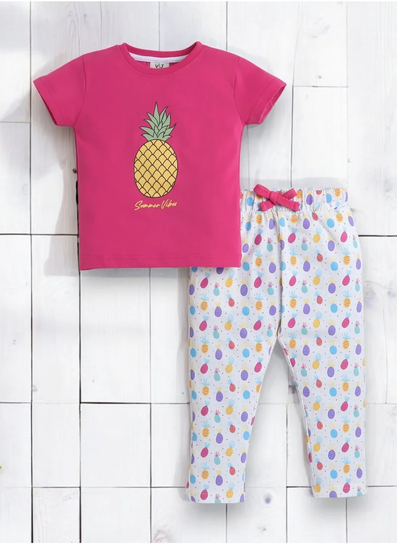 victor and jane Victor and Jane - Printed T-shirt and Pyjama Set