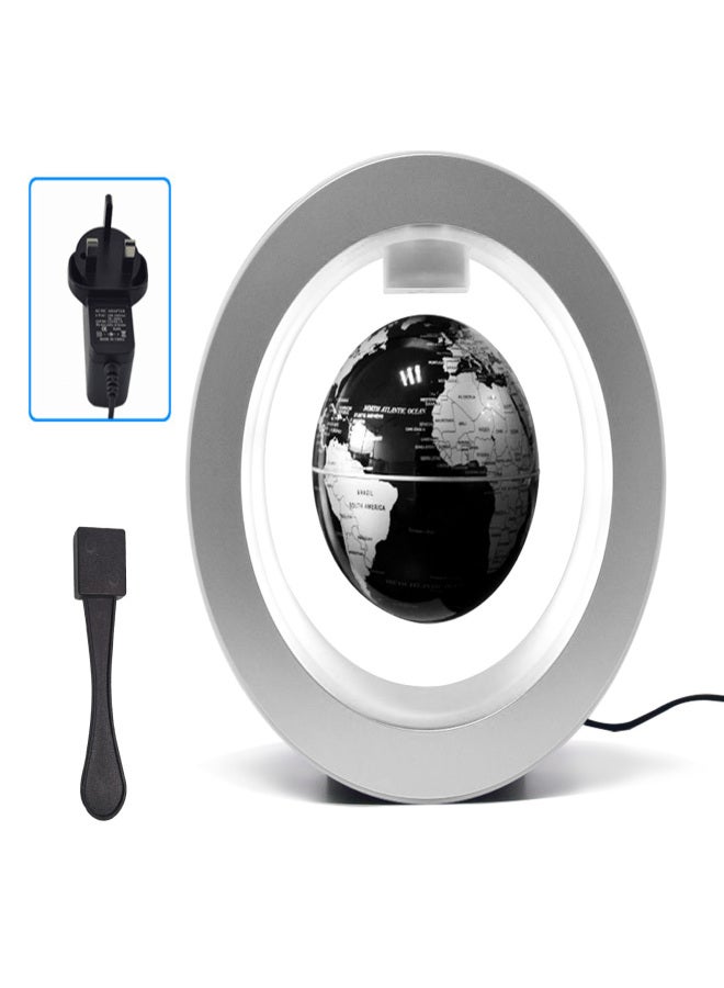 Floating Globe 4 Inch Magnetic Levitation Rotating World Map with Multicolor Light Base Creative Anti Gravity Globe Lamp for Children Gift Home Office Desk Decoration Teaching Demo - Image 2