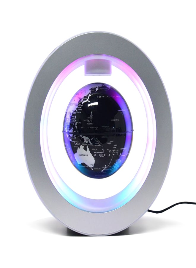 Floating Globe 4 Inch Magnetic Levitation Rotating World Map with Multicolor Light Base Creative Anti Gravity Globe Lamp for Children Gift Home Office Desk Decoration Teaching Demo - Image 1