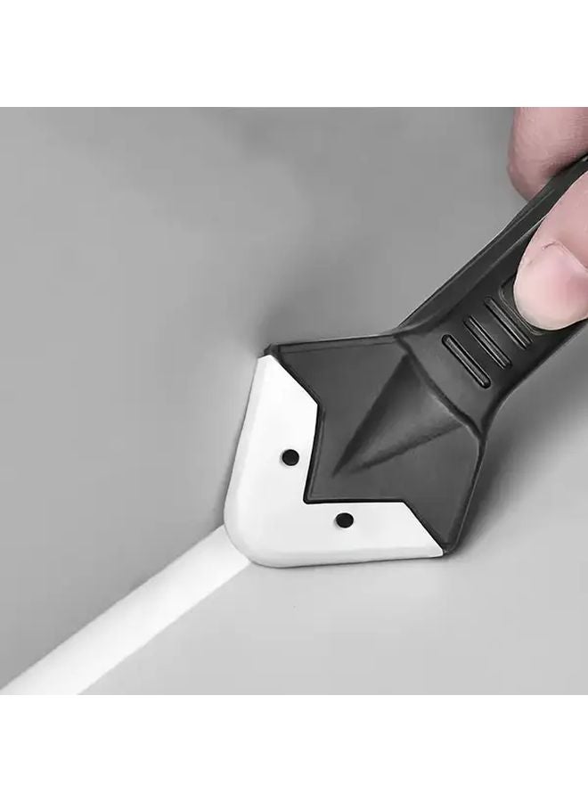 Black 3 Sets 5 In 1 Heavy Duty Silicone Gap Filling Tool Kit With Stainless Steel Head - Image 2