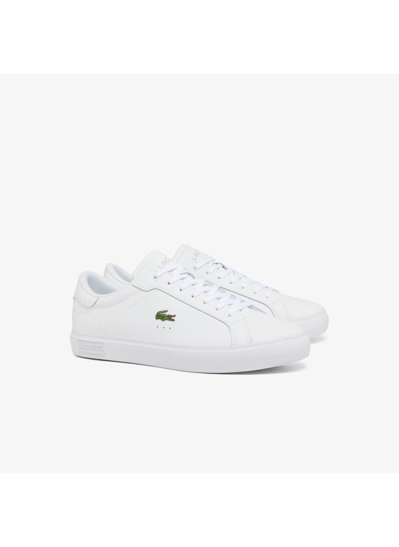 LACOSTE - Powerscourt Lace Up Vulcanized Sneakers - Image 1