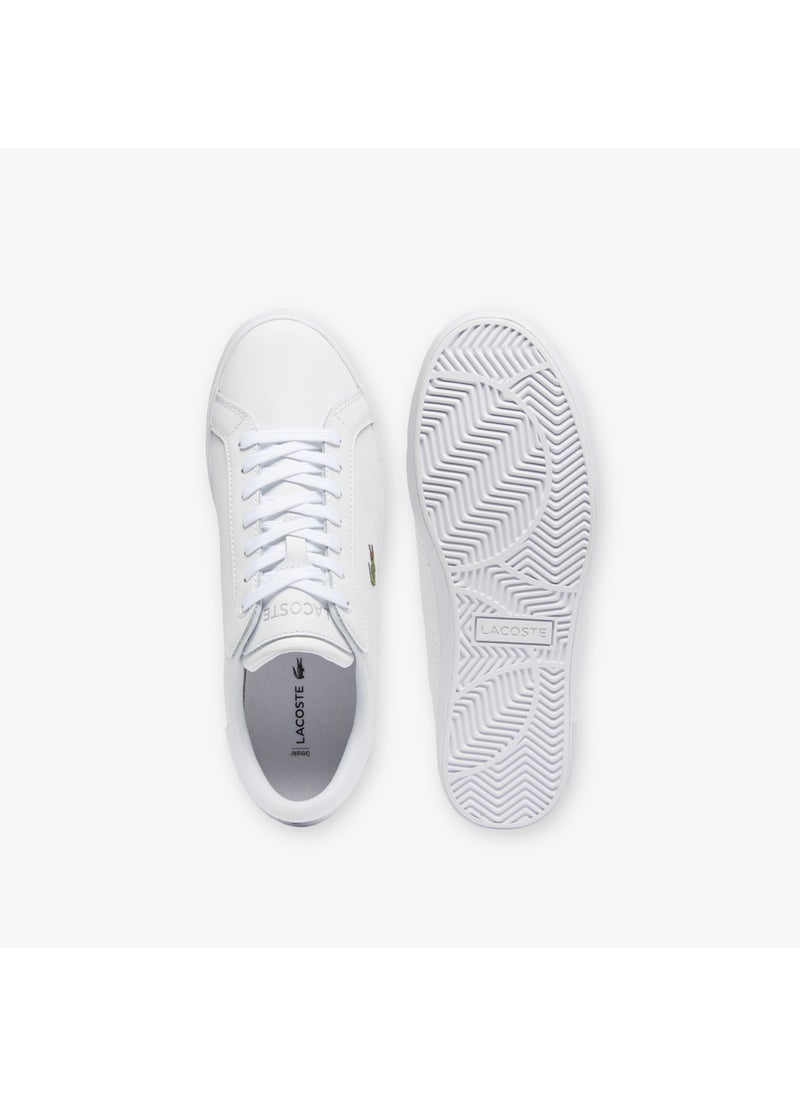 LACOSTE - Powerscourt Lace Up Vulcanized Sneakers - Image 1