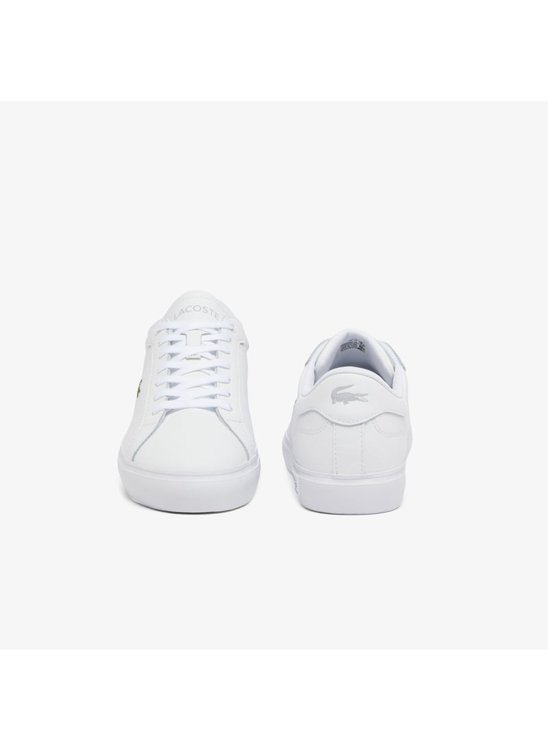 LACOSTE - Powerscourt Lace Up Vulcanized Sneakers - Image 1