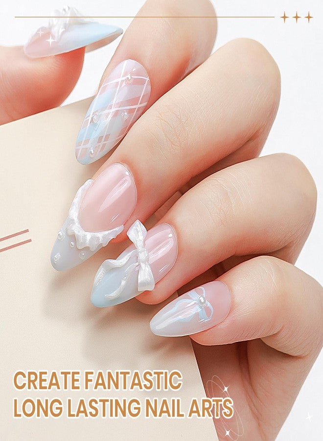 SUPWEE جل تشكيل ثلاثي الأبعاد باللون الأبيض اللؤلؤي من SUPWEE لفن الأظافر جل بناء صلب غير لاصق للأظافر الصلبة للتمديد والنحت والتشكيل سحر الجمال للمبتدئين وصالونات DIY - Image 5