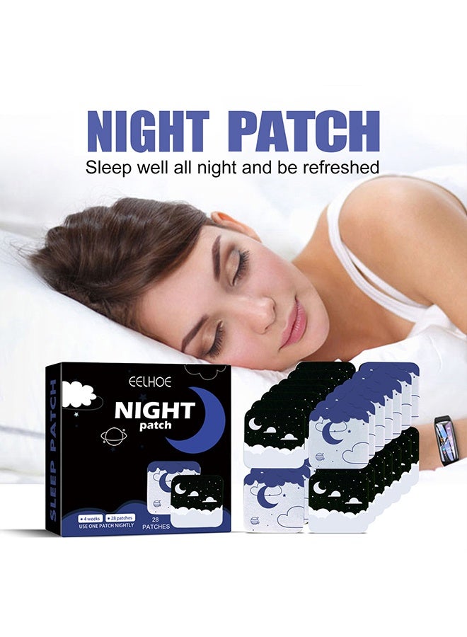 إيلهو لاصقة النوم، سهلة التطبيق ومريحة، لاصقات مساعدة على النوم 28 لاصقة، مكونات عالية الجودة، للرجال والنساء - Image 1