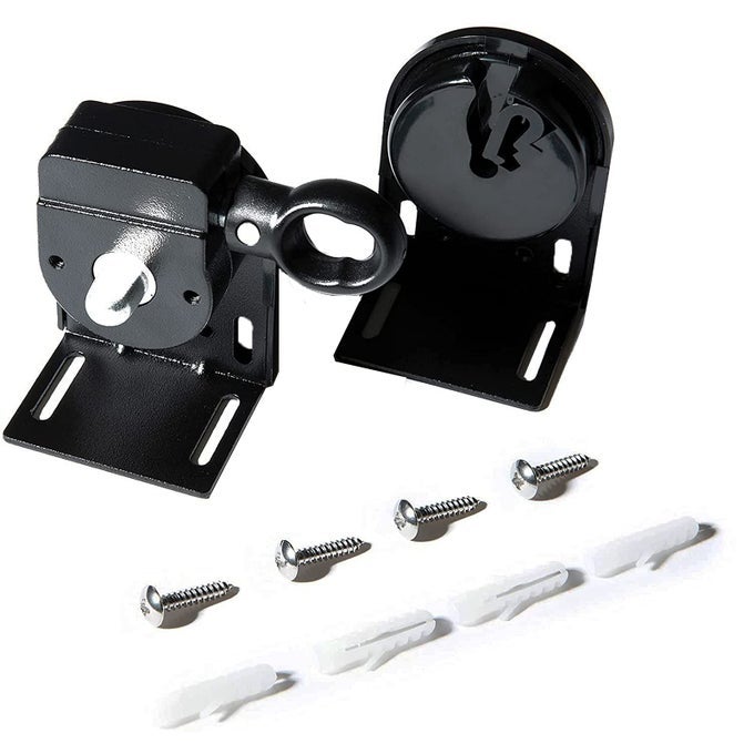 CRODLESS BRACKETUNIVERSAL REPLACEMENT INSTALLATION ACCESSORIES FOR INDOOROUTDOOR SUNSHADE AND ROLLER BLINDSBLACK