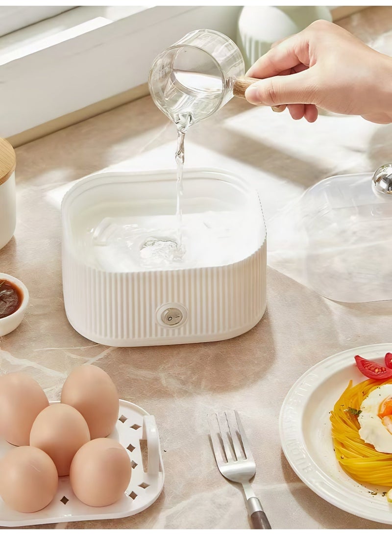 Sisily Rapid Egg Cooker Boiler Food Steamer, Electric Breakfast Maker with Automatic Shut Off,5 Egg Capacity, Suitable for Boiled Egg, Steamed Corn, Bun, Pilaf, Snack, Dessert and More - Image 2