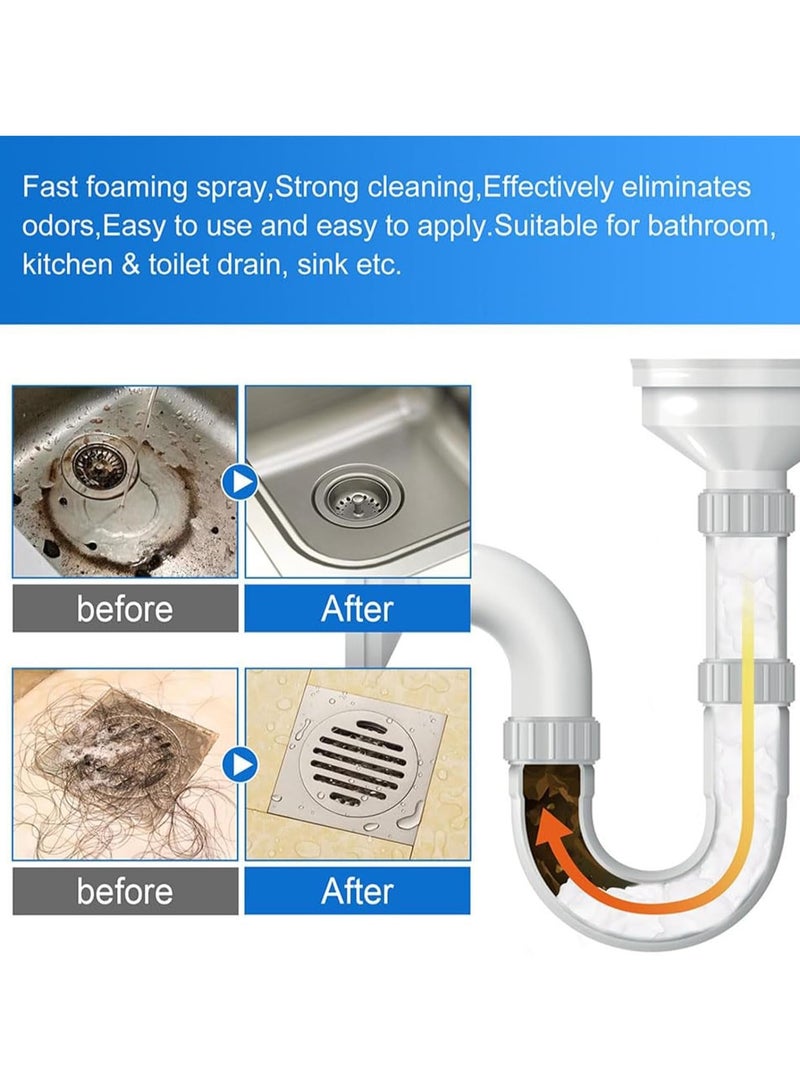 3 pack Powerful Foam Drain Cleaner – Fast-Acting Sink & Drain Unclogged  Toilet, Bathroom, Tub, Pipe Cleaner Long-Lasting Fragrance & Deodorize  - Image 2