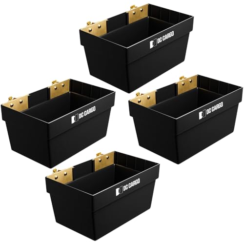 DC Cargo Mall Large E Track Storage Bin (4 Pack) – Heavy-Duty E Track Basket Organizer – Compact E Track Accessories for Enclosed Trailers - Image 1