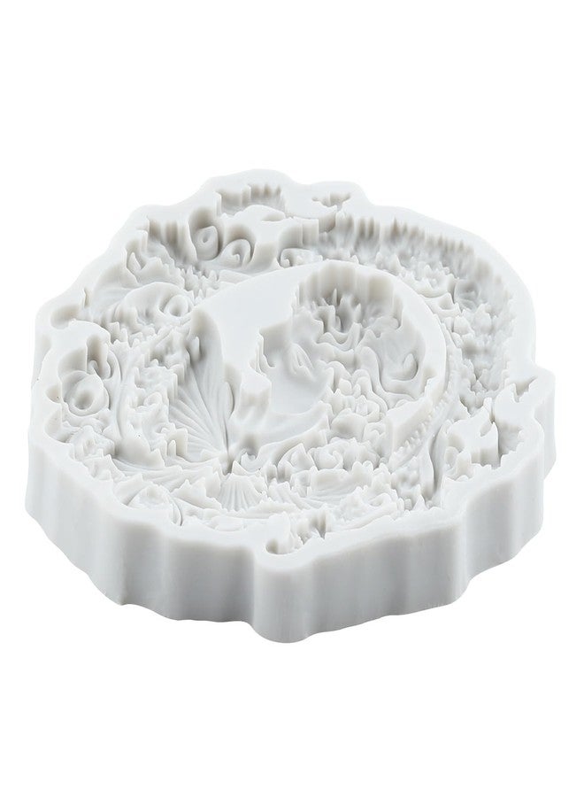 RFGHAC Cameo with Picture Frame Silicone Molds Goddess Avatar Fondant Mold for Cake Decorating Cupcake Topper Candy Chocolate Sugar Gum Paste Polymer Clay - Image 3