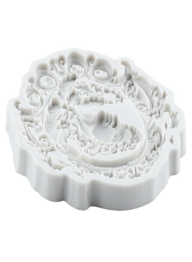 RFGHAC Cameo with Picture Frame Silicone Molds Goddess Avatar Fondant Mold for Cake Decorating Cupcake Topper Candy Chocolate Sugar Gum Paste Polymer Clay - Image 4
