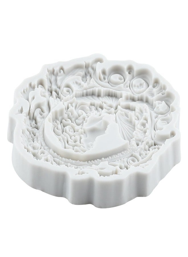 RFGHAC Cameo with Picture Frame Silicone Molds Goddess Avatar Fondant Mold for Cake Decorating Cupcake Topper Candy Chocolate Sugar Gum Paste Polymer Clay - Image 5