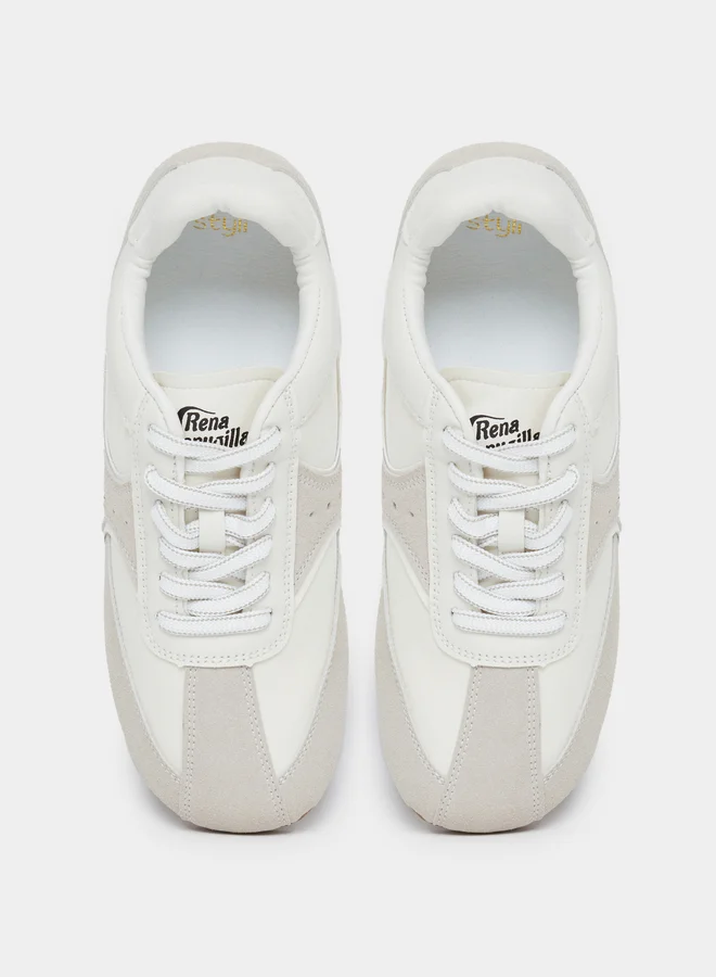 Styli Styli Dual Tone Lace Up Sneakers