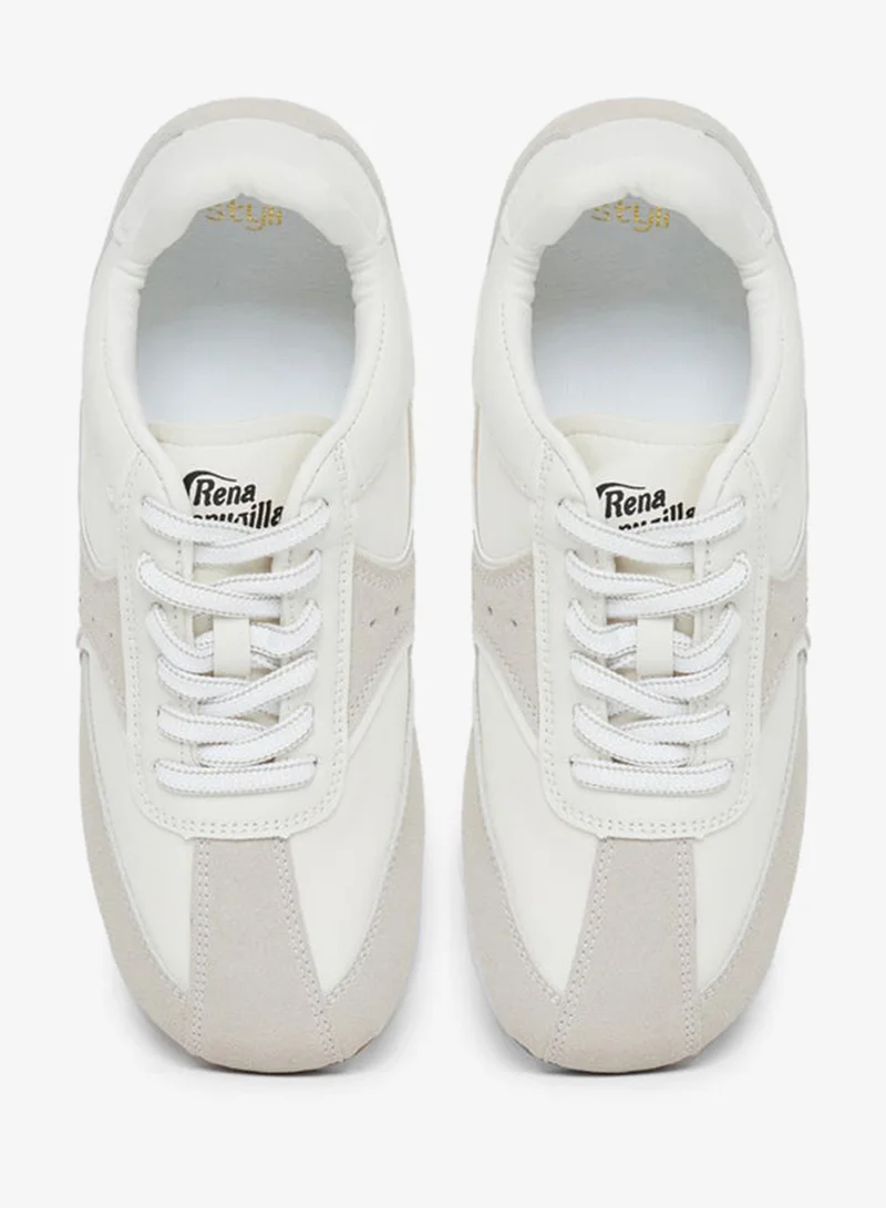 Styli  Dual Tone Lace Up Sneakers for Women | Best Price UAE